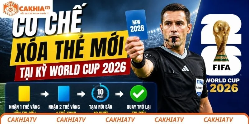 Cơ chế xóa thẻ mới tại kỳ World Cup 2026